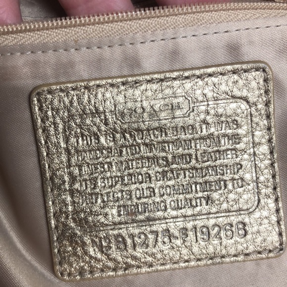 Coach Signature Gold Glitters Sparkly - Picture 4 of 16